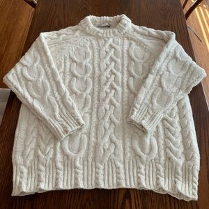 Oversized Cable Knit Sweater